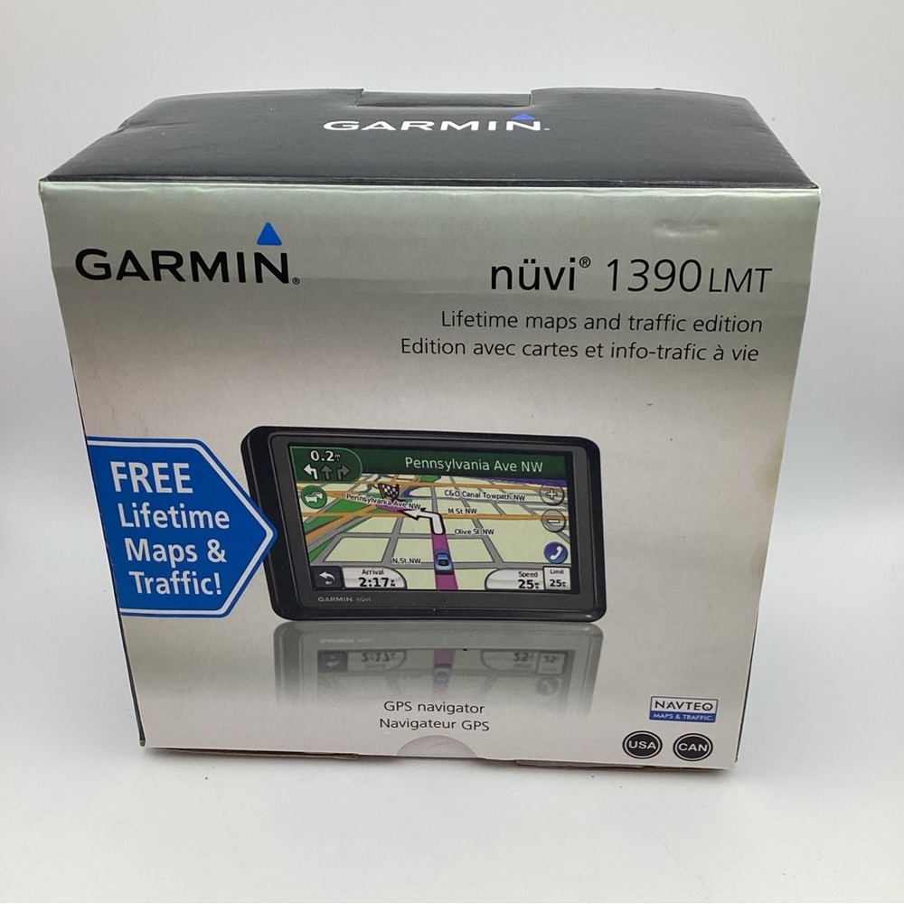 Garmin Nuvi 1390 LMT GPS Navigator Free Lifetime Maps & Traffic 4.3 Inch Screen